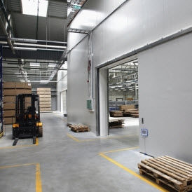 sliding industrial doors / metal / automatic