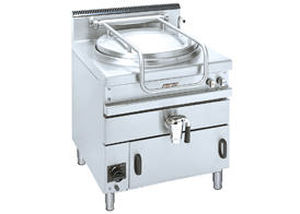 gas boiling pan / floor-mounted / commercial
