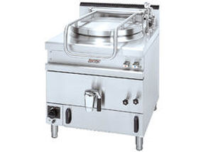 gas boiling pan / floor-mounted / commercial