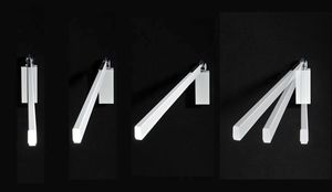 contemporary wall light / wood / aluminum / LED