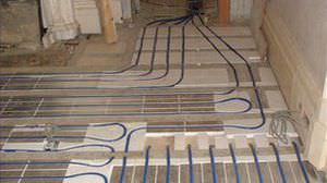 hot water underfloor heating / residential
