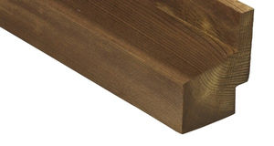modified wood cladding / smooth / strip / FSC-certified