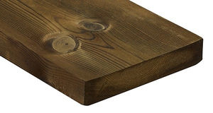 modified wood cladding / smooth / panel / FSC-certified