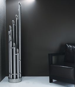 hot water radiator / steel / stainless steel / original design