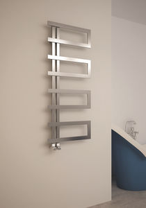 hot water towel radiator / electric / steel / contemporary