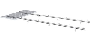 mono-pitched roof mounting system / for flat roofs / on-roof / for PV applications