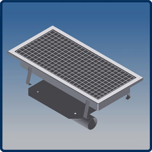 stainless steel floor drain / rectangular