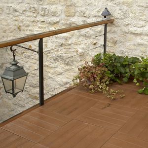 concrete paving slab / frost-resistant / anti-slip / wood look