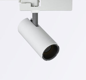 LED track light / round / aluminum / polycarbonate