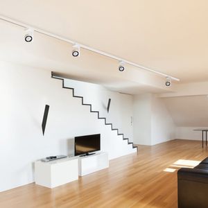 LED track lights / round / aluminum / residential