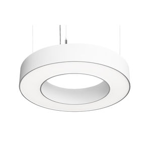 hanging light fixture / LED / round / aluminum