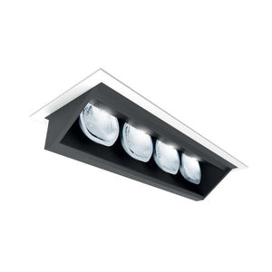 recessed downlight / LED / linear / aluminum