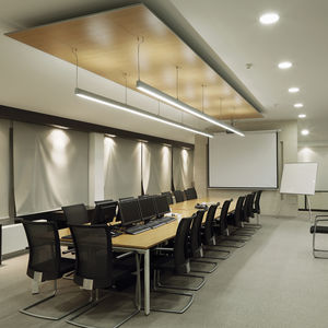 hanging light fixture / LED / linear / extruded aluminum