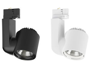 LED track light / round / aluminum / commercial