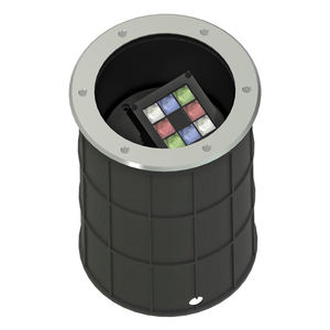 recessed floor light fixture / RGBW LED / circular / entrance