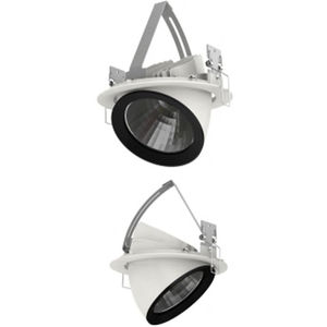 recessed ceiling spotlight / indoor / LED / round
