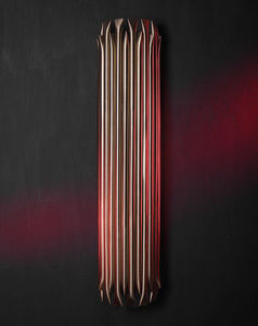contemporary wall light / brass / fluorescent / handmade