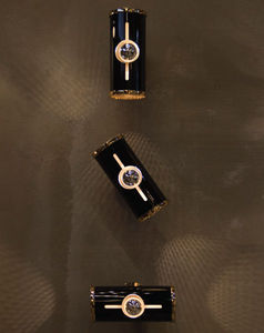 contemporary wall light / aluminum / brass / steel