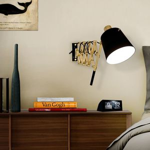 industrial style wall light / aluminum / brass / fluorescent