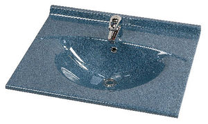 built-in washbasin / rectangular / for granite / contemporary