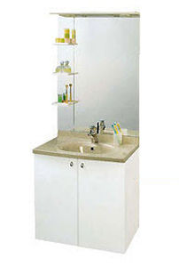 wall-hung washbasin cabinet / MDF / traditional