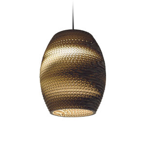 pendant lamp / contemporary / cardboard / LED