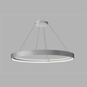 hanging light fixture / LED / round / aluminum