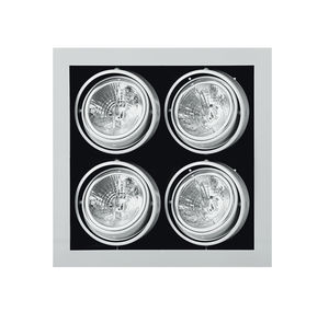 recessed ceiling spotlight / indoor / halogen / square