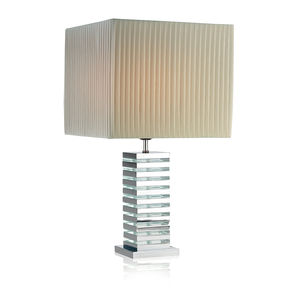 table lamp / contemporary / methacrylate / chromed metal