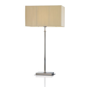 table lamp / contemporary / brass / fabric
