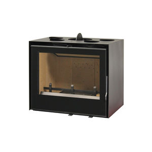 closed wood hearth / 1-sided / metal