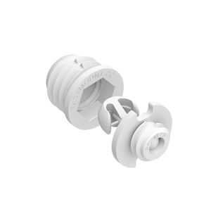 plastic fastening system / for panels / interior