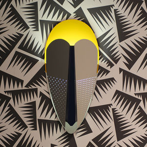 contemporary wall light / lacquered metal