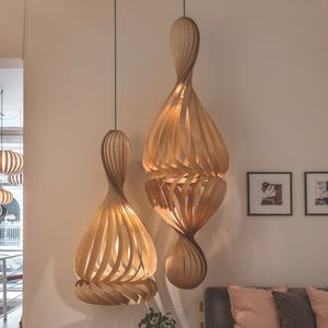pendant lamp / contemporary / birch / black