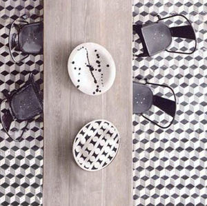 indoor encaustic cement tile / floor / wall / geometric pattern