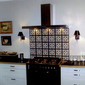 indoor encaustic cement tile / floor / wall / geometric pattern