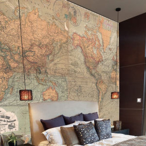 contemporary wallpaper / retro / vintage / fabric