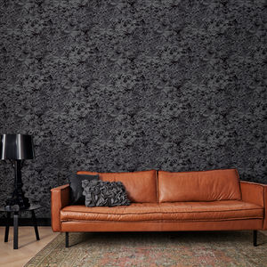 contemporary wallpaper / fabric / floral / 3D effect