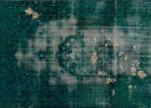 vintage rug / patterned / cotton / mohair