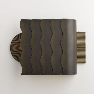 Art Deco wall light / brass / LED / incandescent