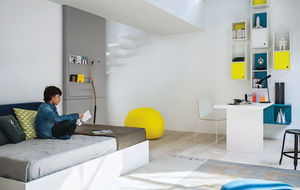 single bed / contemporary / wooden / child's unisex
