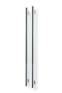 hot water towel radiator / electric / steel / chrome