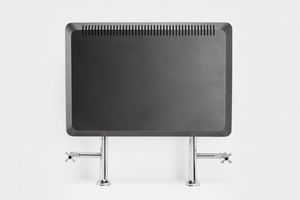 hot water radiator / horizontal / steel / stainless steel