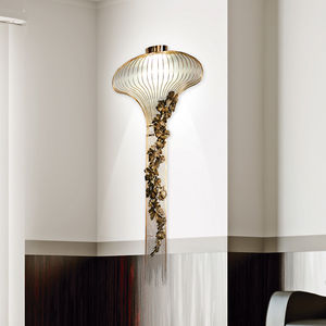 original design wall light / glass / metal / LED