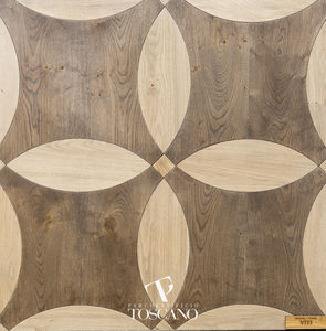 engineered parquet flooring / glued / oak / natural oil finish