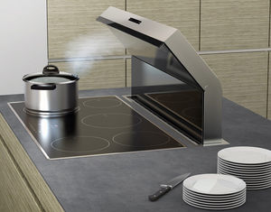 slide-out extractor hood / with built-in lighting