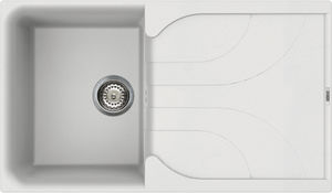1-bowl kitchen sink / composite / with drainboard