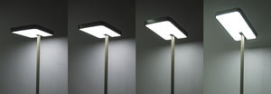 floor-standing lamp / contemporary / aluminum / plastic