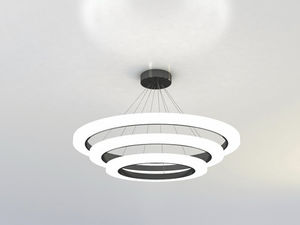 pendant lamp / contemporary / aluminum / acrylic