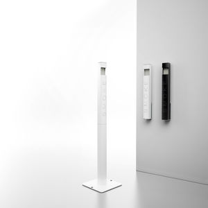 wall-mounted ashtray / pedestal / aluminum / for outdoor use